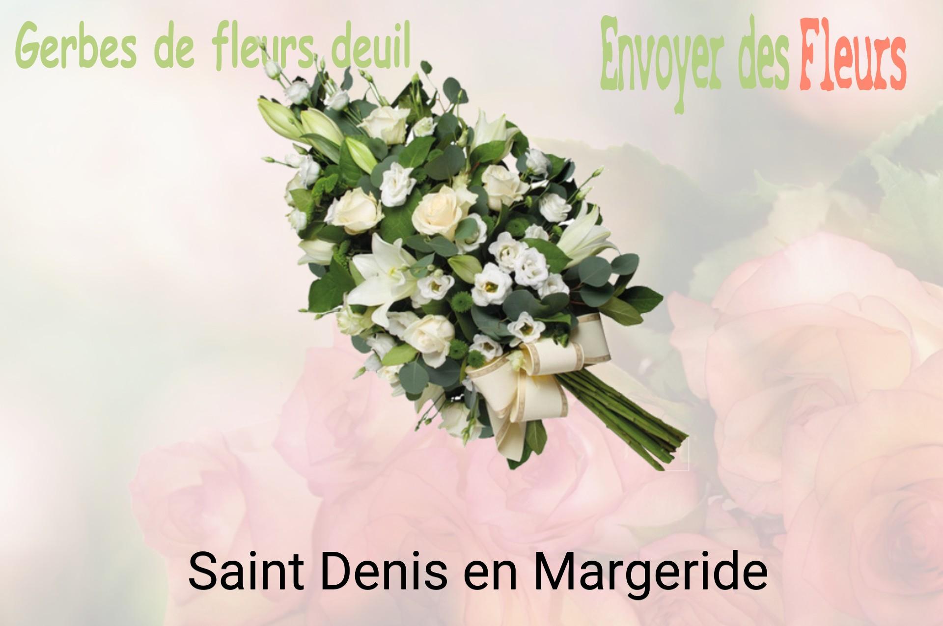 Gerbe de fleurs de deuil livrée à Saint-Denis-en-Margeride
